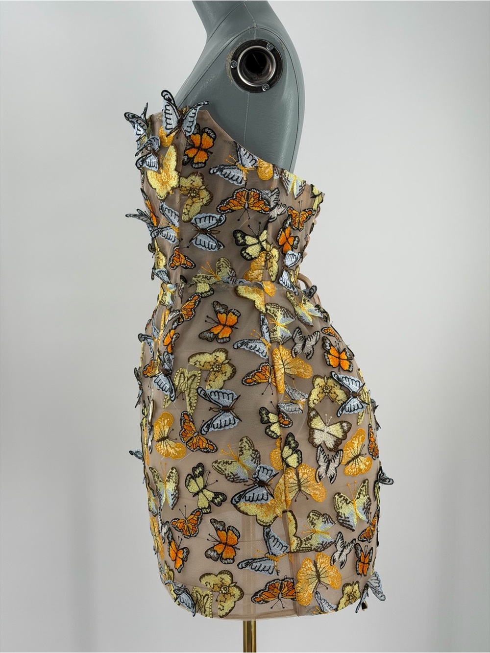 🆕 BRONX & BANCO 🧿 NWOT Bella Butterfly Maraya Strapless Mini Dress, Sz XL US10 - Picture 11 of 17